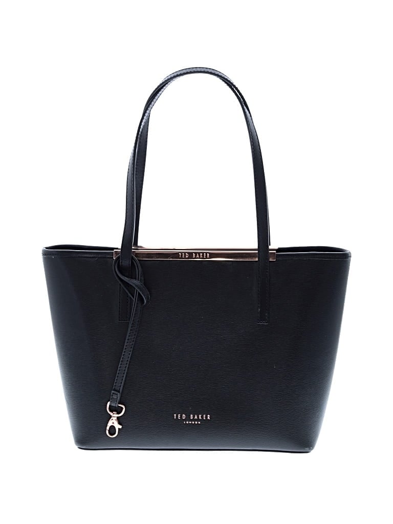 Pre-owned Ted Baker Leather Tote Bag In Black