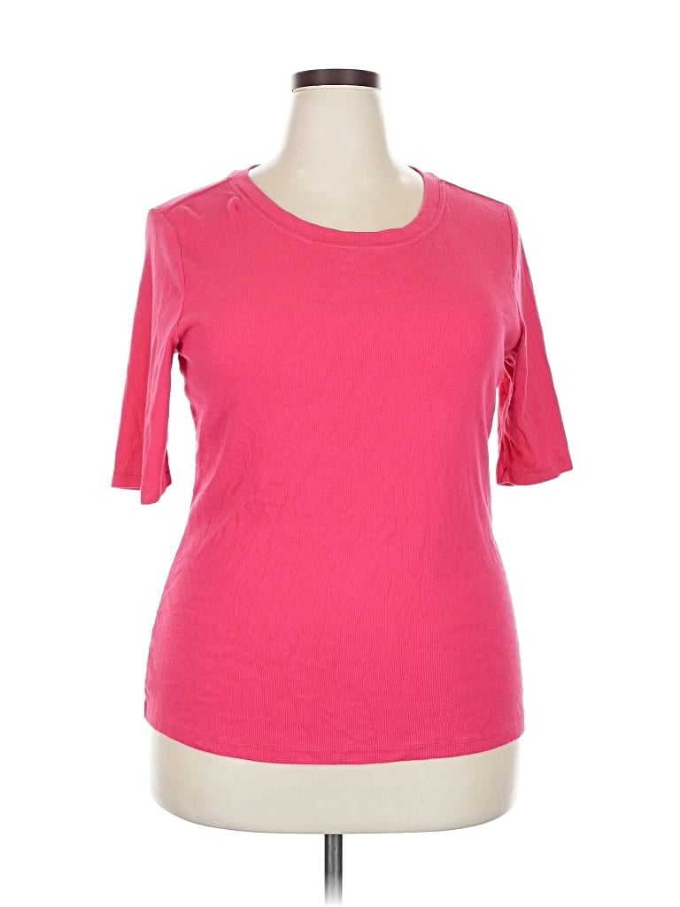 Pre-owned Banana Republic Factory Store 3/4 Sleeve T-shirt In Pink