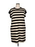Unbranded Stripes Tan Casual Dress Size XL - photo 1