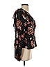 Coast 100% Rayon Black 3/4 Sleeve Blouse Size S - photo 4