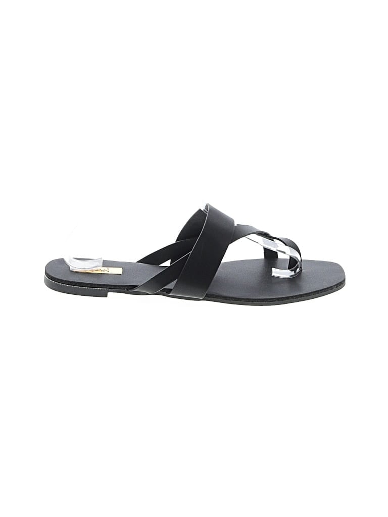 Pre-owned Qupid Sandals In Black