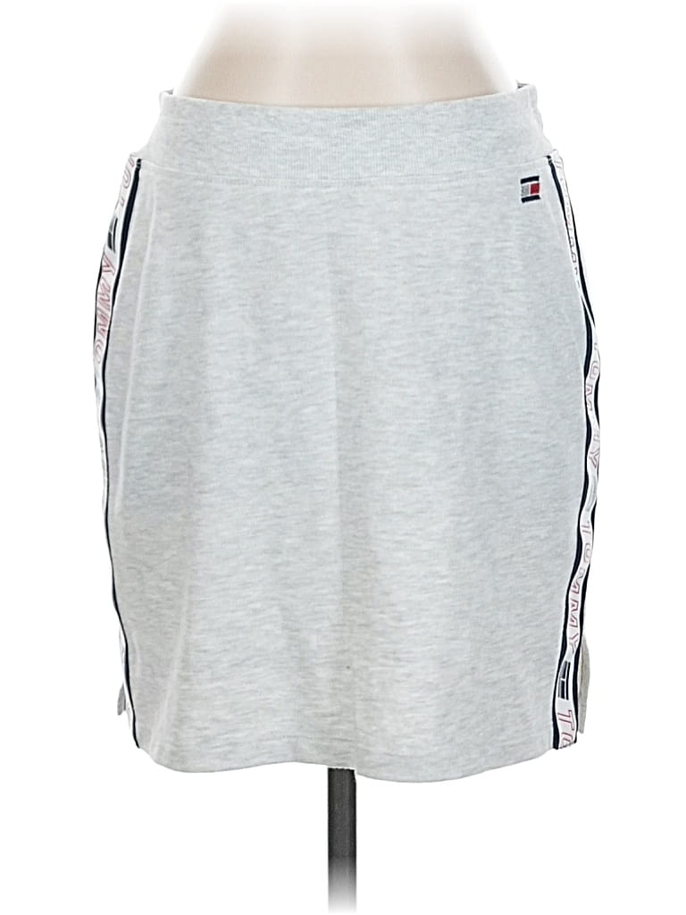 Pre-owned Tommy Hilfiger Sport Casual Skirt In Gray