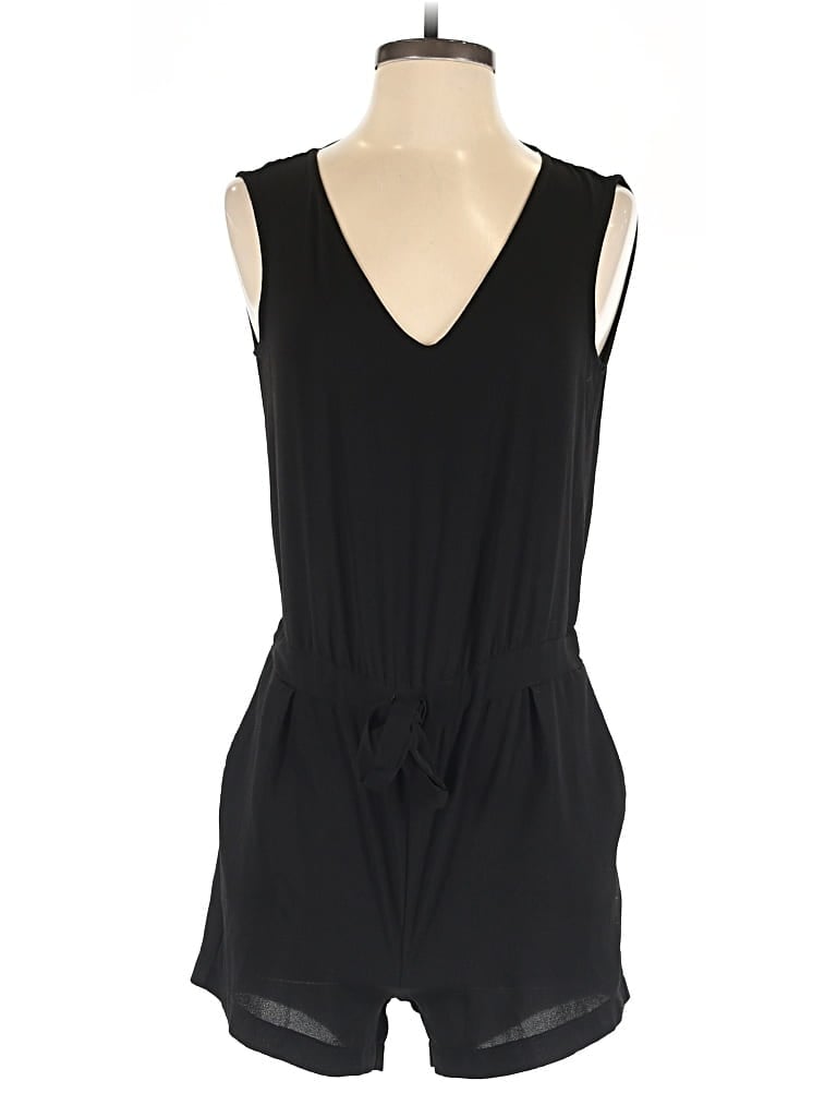 Pre-owned Zara Basic Romper In Black