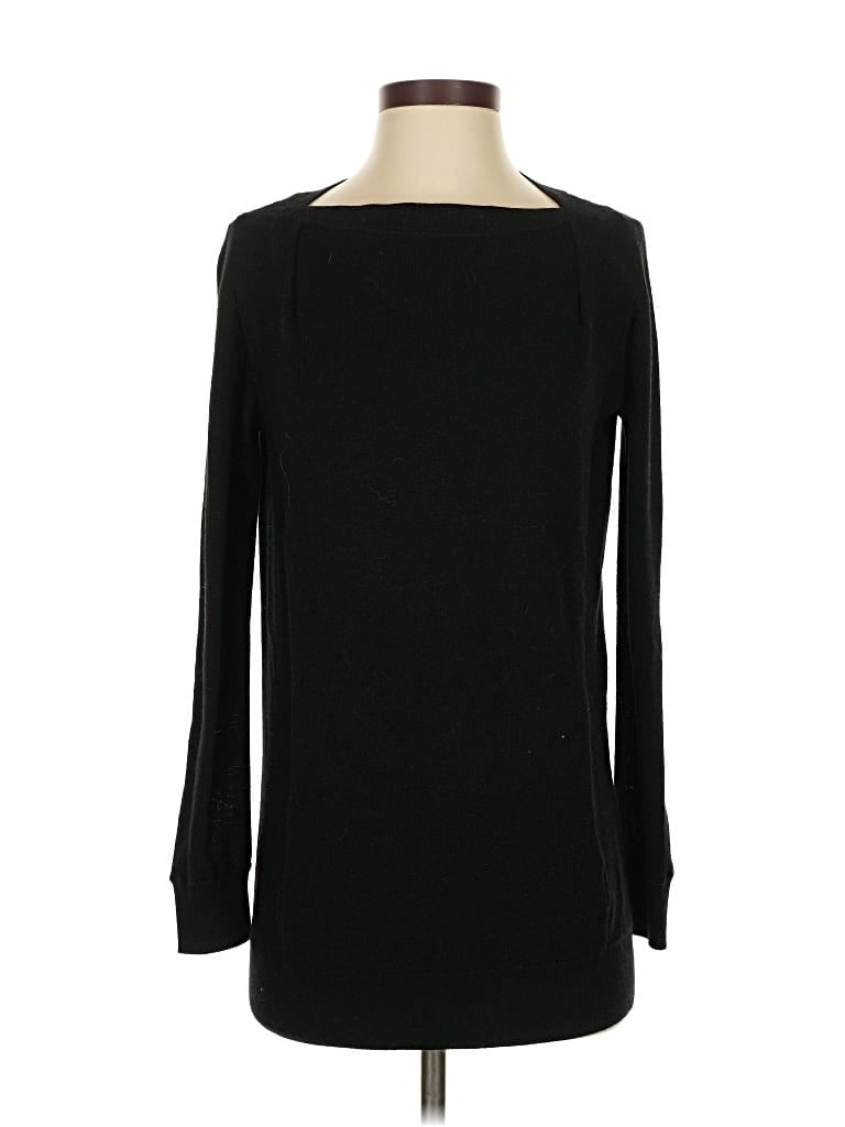 Pre-owned Vince Long Sleeve Top Black Crew Neck Tops