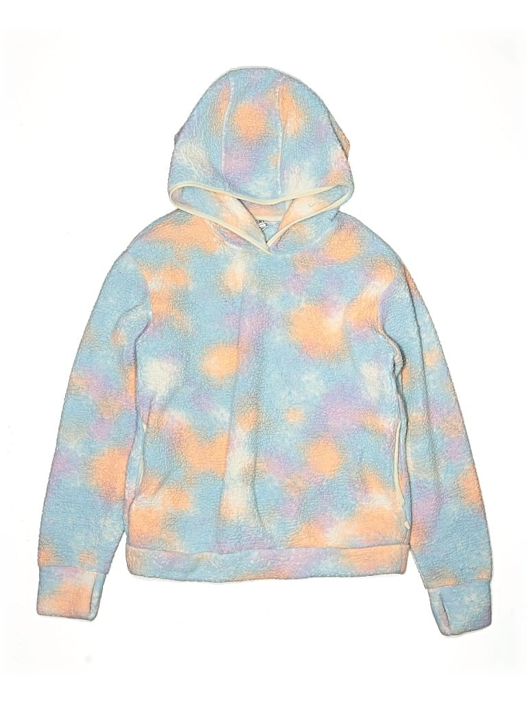 Pre-owned Athleta Girl Kids' Zip Up Hoodie In Blue