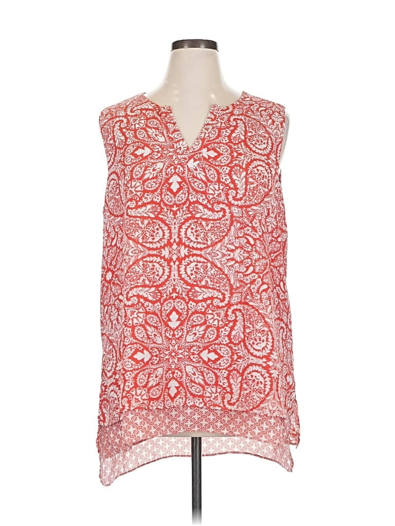 Click to view more detailed imagery on our partner's website Pre-owned Fever Sleeveless Blouse In Red