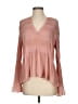 Intermix Pink Long Sleeve Blouse Size S - photo 1