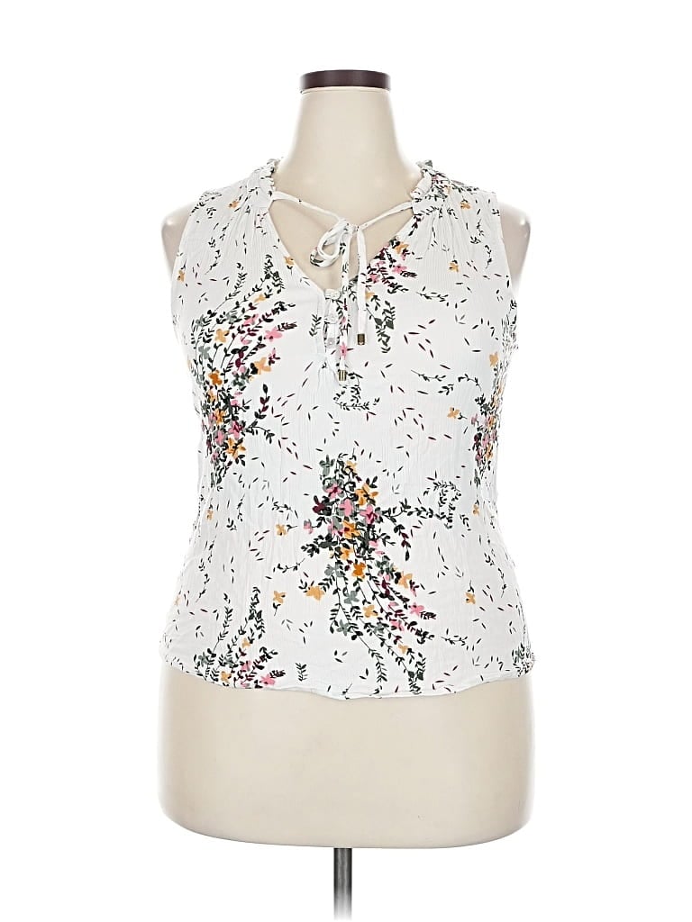 MARKET & SPRUCE Pre-owned Sleeveless Blouse In White
