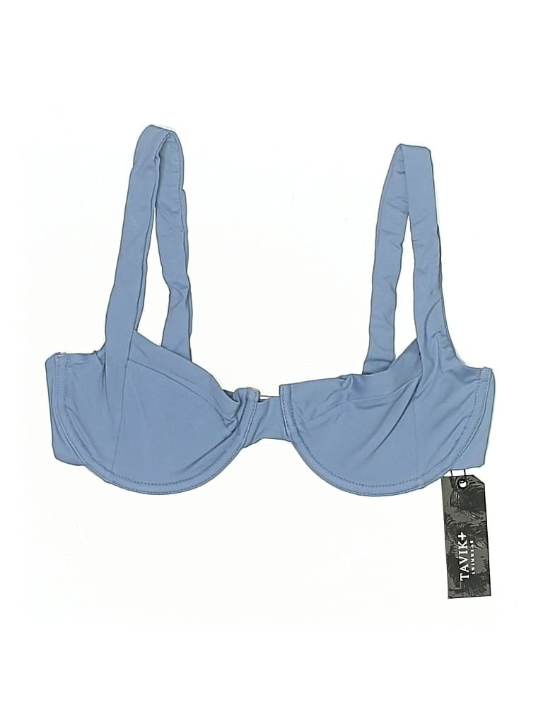 TAVIK Pre-owned Swimsuit Top Blue Swimwear