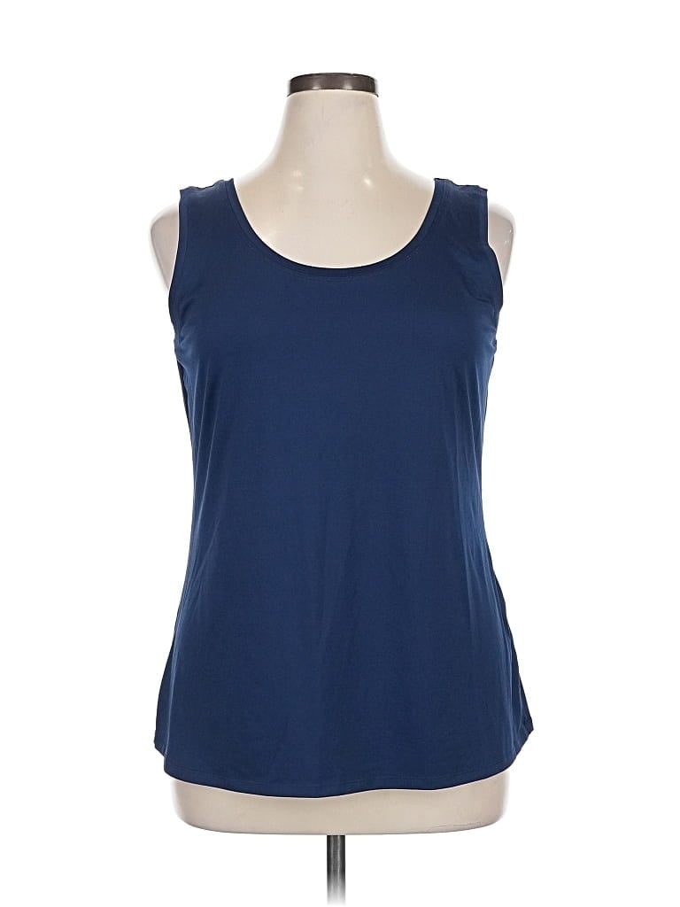 Pre-owned Roz & Ali Sleeveless T-shirt In Blue