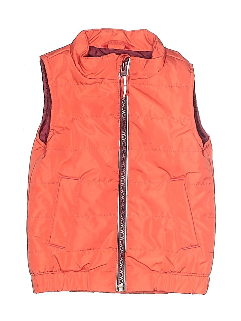 Pre-owned Cat & Jack Kids' Vest In Orange