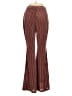 Shein Stripes Burgundy Casual Pants Size 4 - photo 2