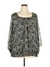 Cathy Daniels 100% Polyester Black 3/4 Sleeve Blouse Size 3X - photo 1