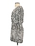 Parker Animal Print Silver Casual Dress Size XS - photo 5