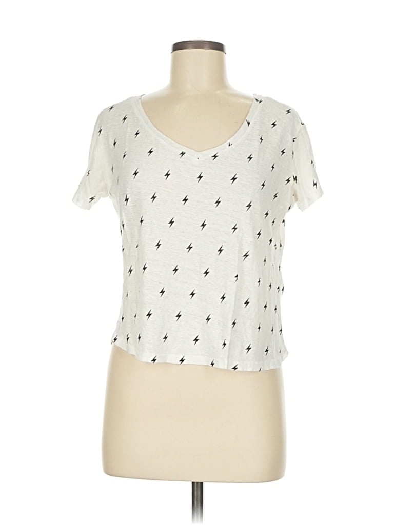 Pre-owned Monrow Short Sleeve T-shirt In White