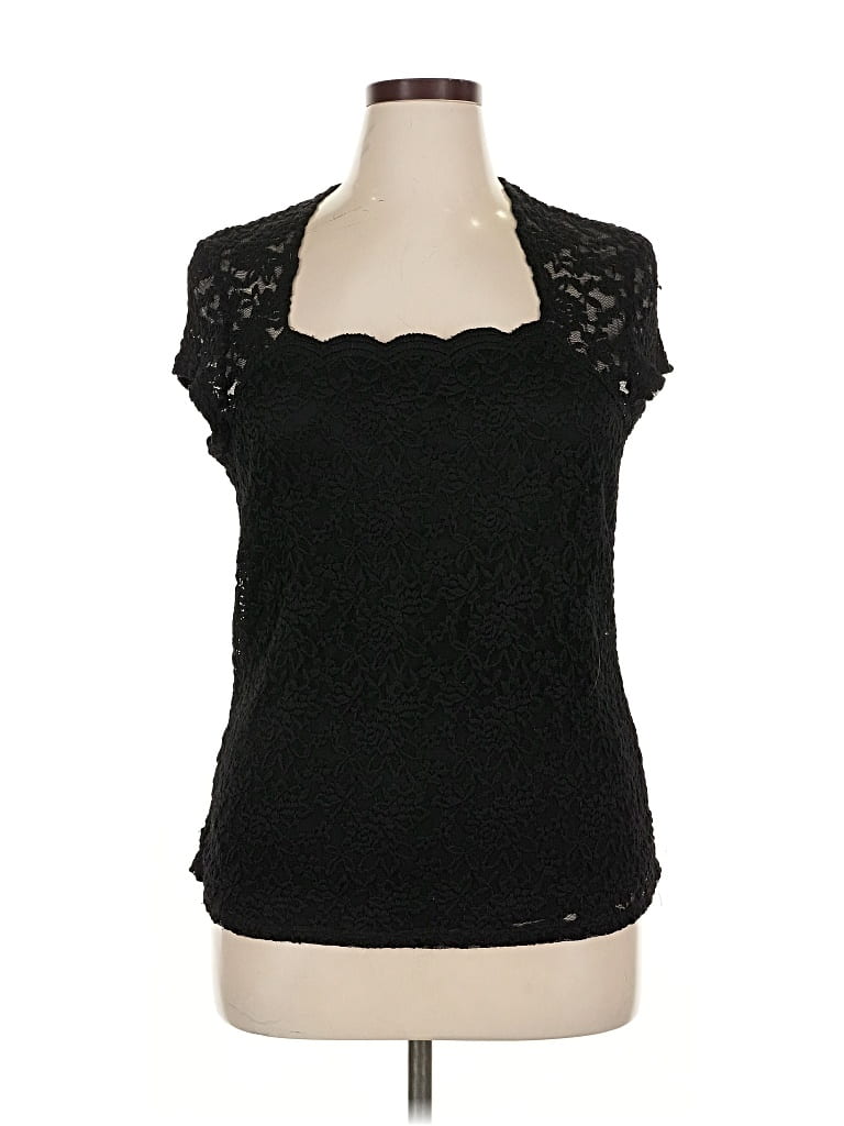 Pre-owned Dressbarn Sleeveless Blouse In Black