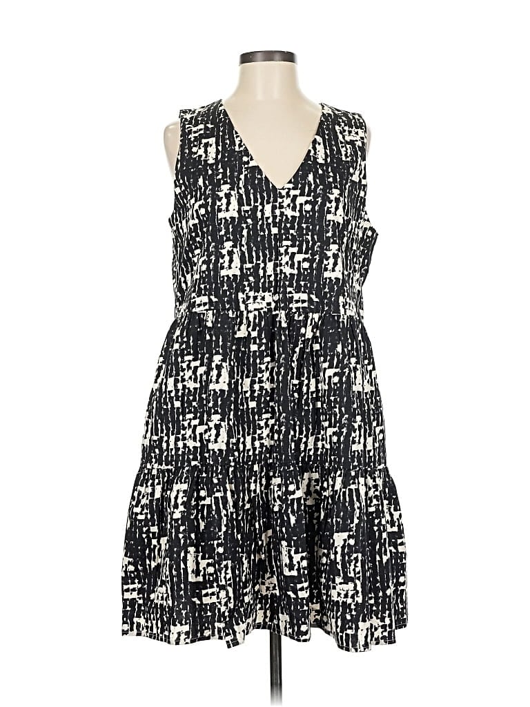 Pre-owned Evereve Casual Dress In Black