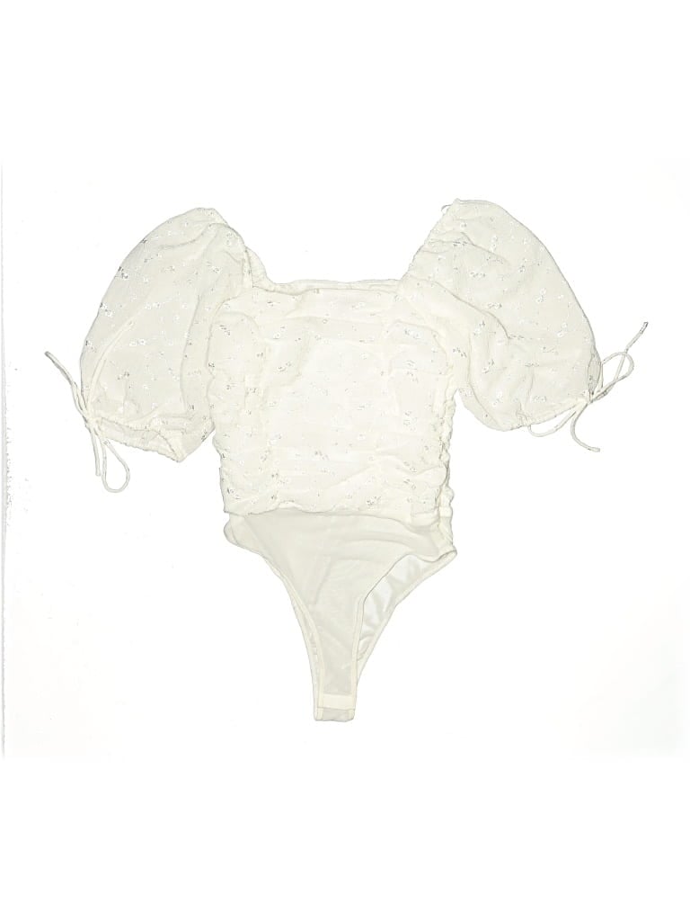LULUS Pre-owned Bodysuit In White