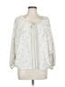 Express 100% Polyester Silver 3/4 Sleeve Blouse Size L - photo 1