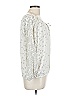 Express 100% Polyester Silver 3/4 Sleeve Blouse Size L - photo 4