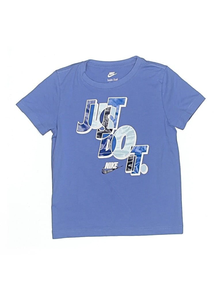 Click to view more detailed imagery on our partner's website Pre-owned Nike Kids' Short Sleeve T-shirt In Blue