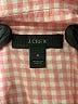 J.Crew Checkered-gingham Pink Long Sleeve Button-Down Shirt Size 4 - photo 7