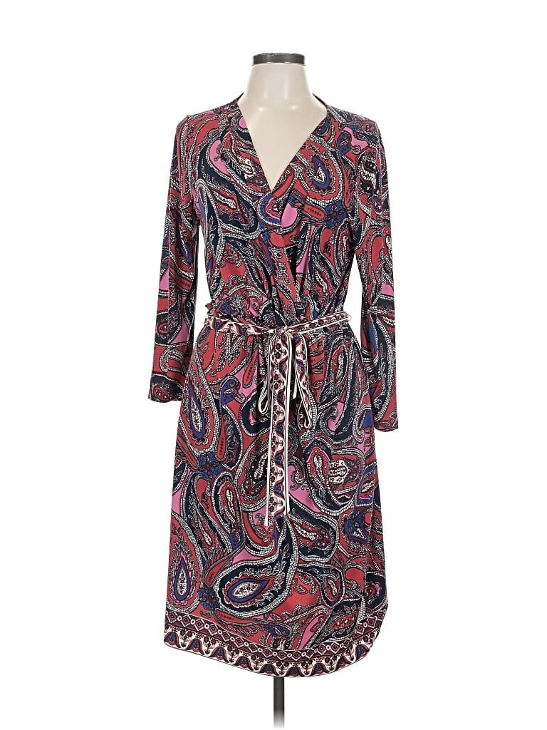 Pre-owned Charter Club Casual Dress In Burgundy