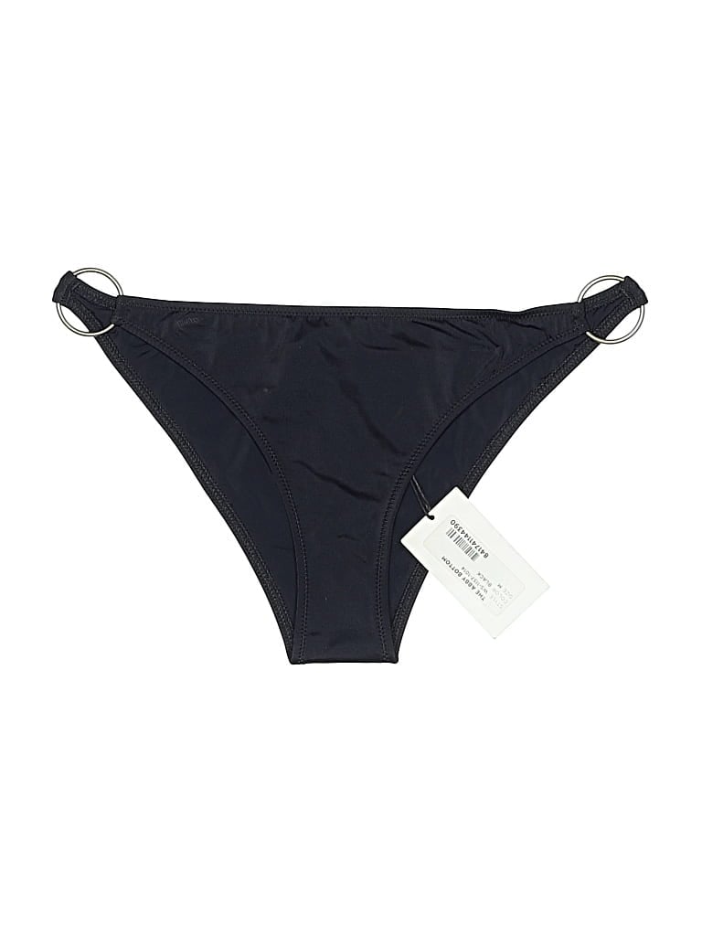 Click to view more detailed imagery on our partner's website Pre-owned Solid & Striped Swimsuit Bottoms In Black