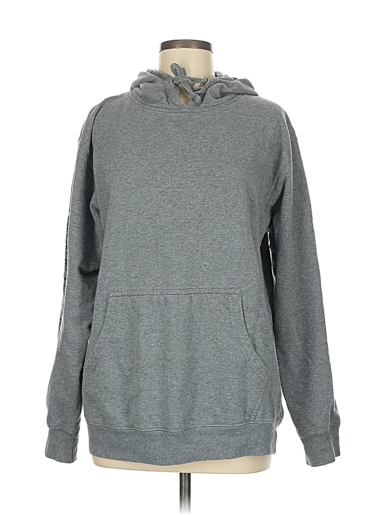 Pre-owned Assorted Brands Pullover Hoodie In Gray