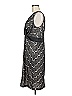 JS Collections 100% Nylon Chevron-herringbone Gray Black Cocktail Dress Size M - photo 5