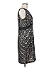 JS Collections 100% Nylon Chevron-herringbone Gray Black Cocktail Dress Size M - photo 4