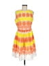 ASOS 100% Polyester Print Orange Cocktail Dress Size 8 - photo 1