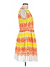 ASOS 100% Polyester Print Orange Cocktail Dress Size 8 - photo 4