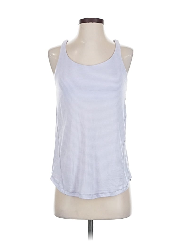 Pre-owned Lululemon Athletica Tank Top White Halter Neckline Tops