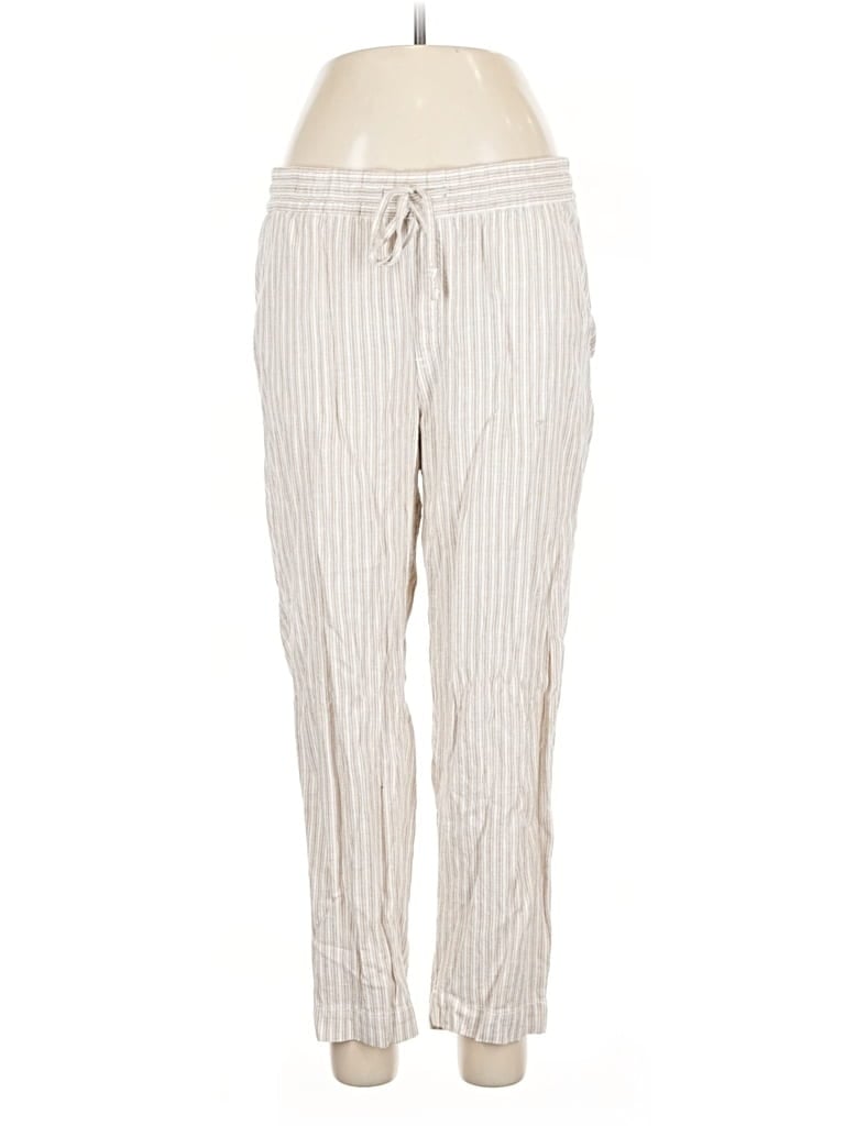 Pre-owned Gap Linen Pants In White