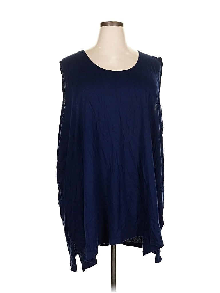 Pre-owned Catherines Sleeveless T-shirt In Blue