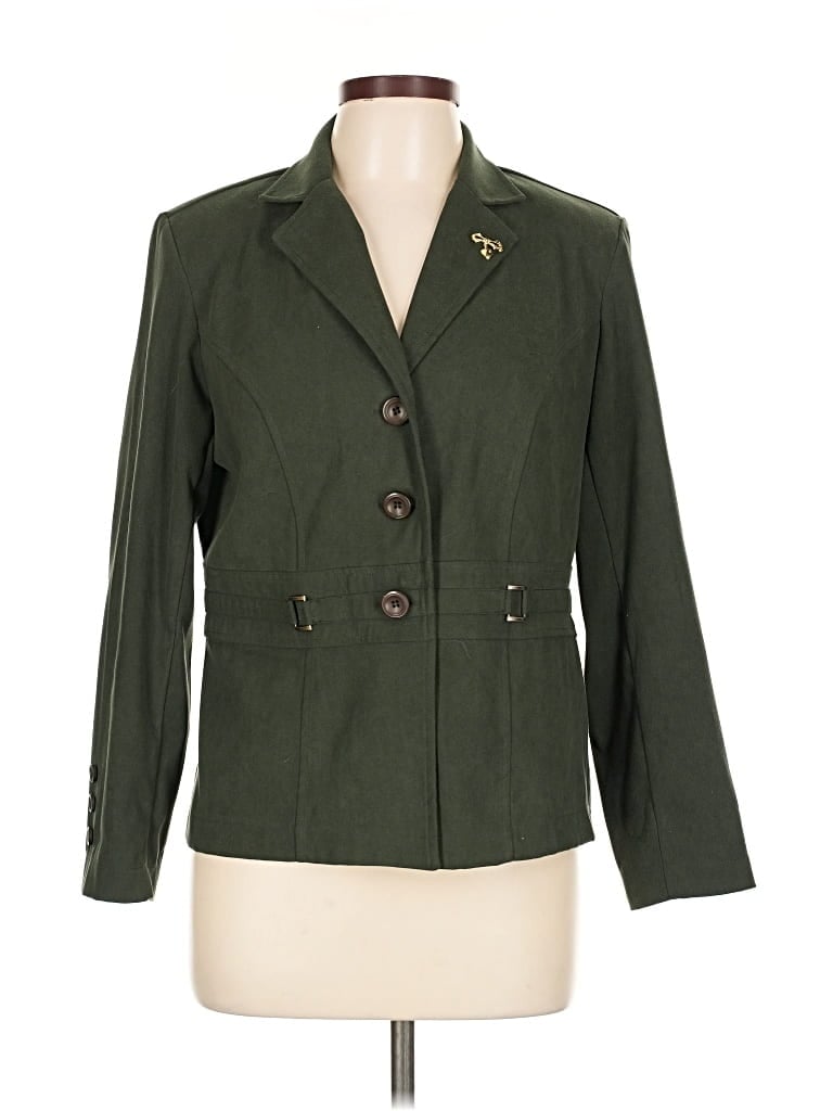 Pre-owned Notations Blazer Jacket In Green