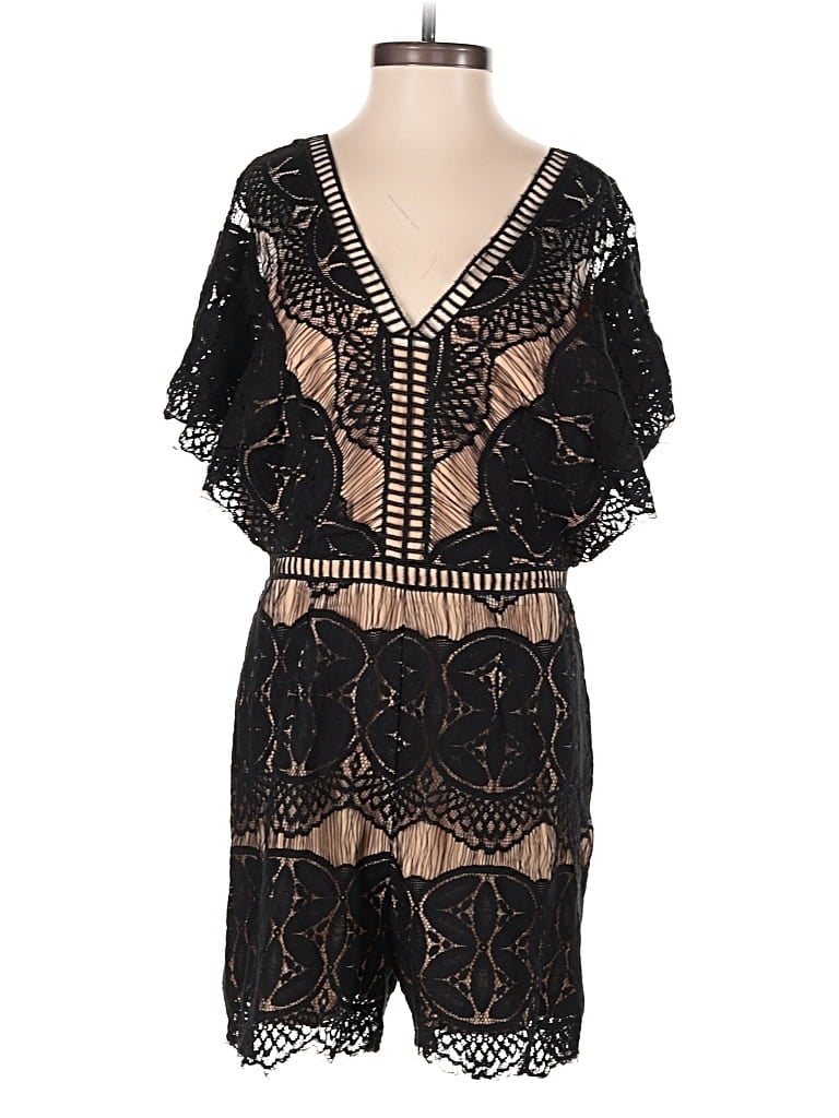 Pre-owned Adelyn Rae Romper In Black