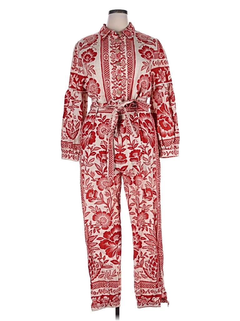 Farm Rio Jumpsuit In Red