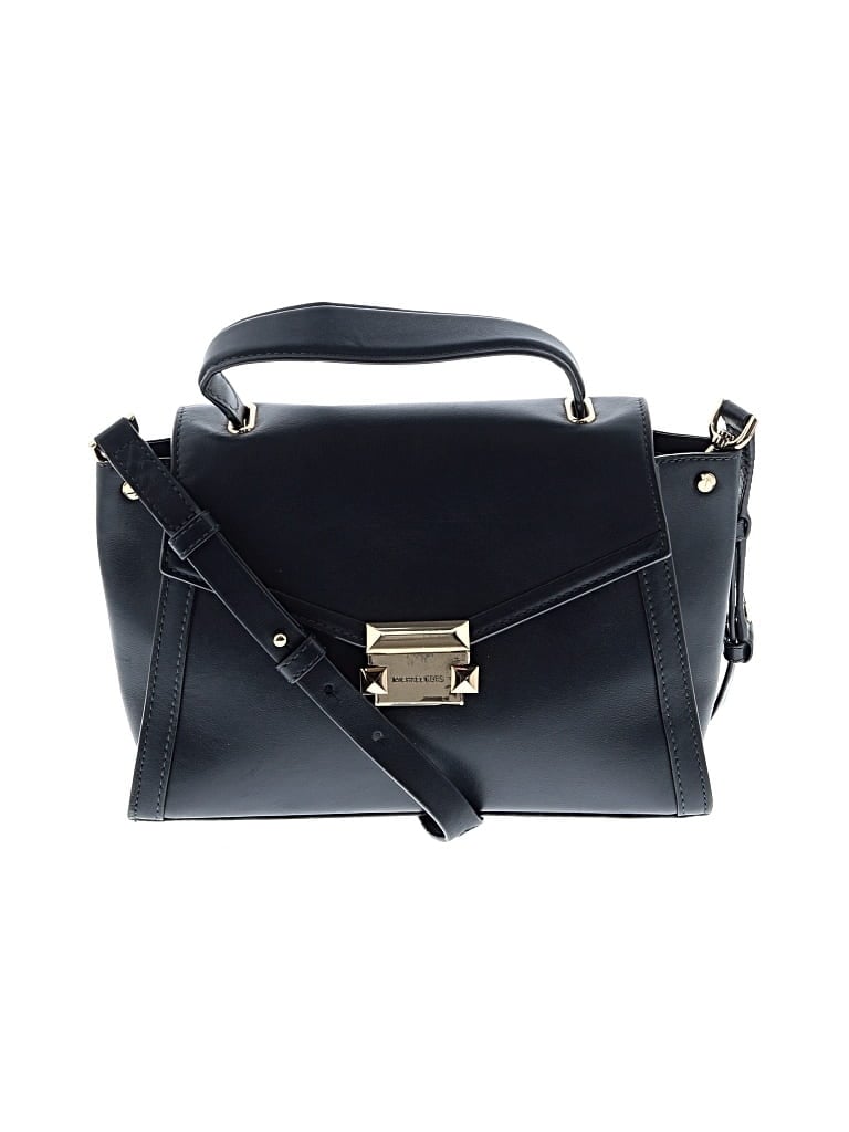 Pre-owned Michael Michael Kors Leather Satchel In Blue