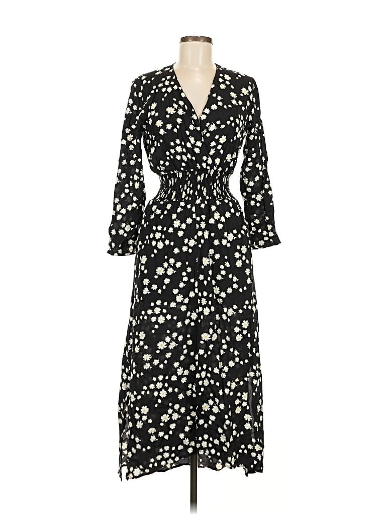 Pre-owned Maje Casual Dress In Black