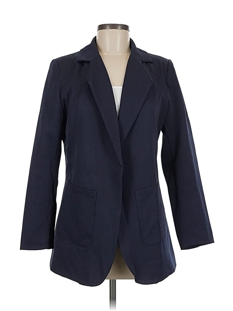 Pre-owned Assorted Brands Blazer Jacket In Blue