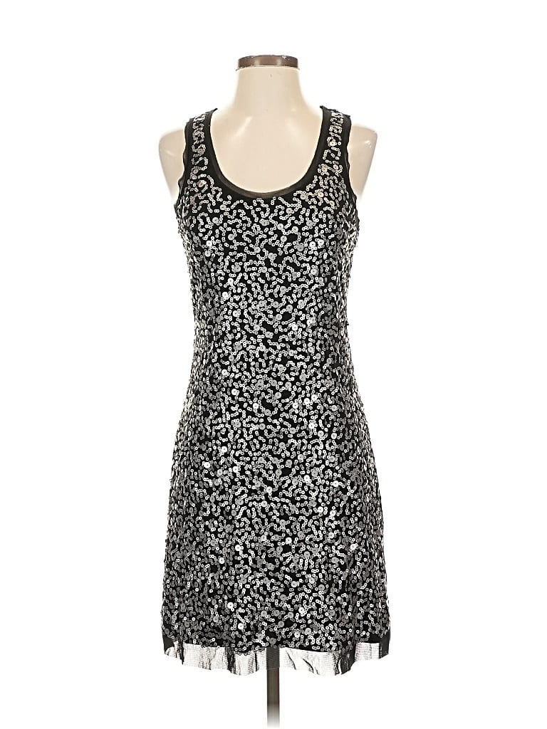 Pre-owned Max Studio Cocktail Dress In Silver