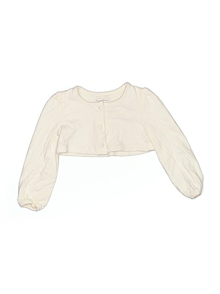 Click to view more detailed imagery on our partner's website Pre-owned Tommy Bahama Kids' Long Sleeve Blouse In White