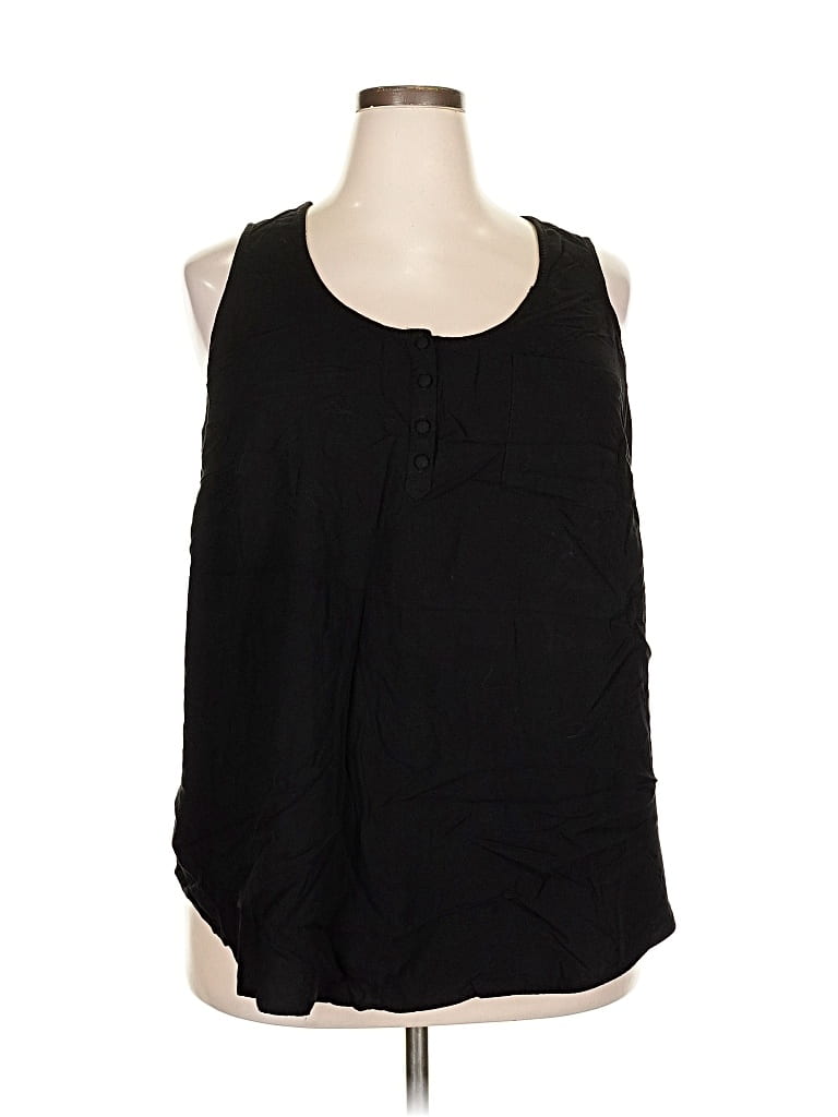 Pre-owned Torrid Sleeveless Blouse In Black