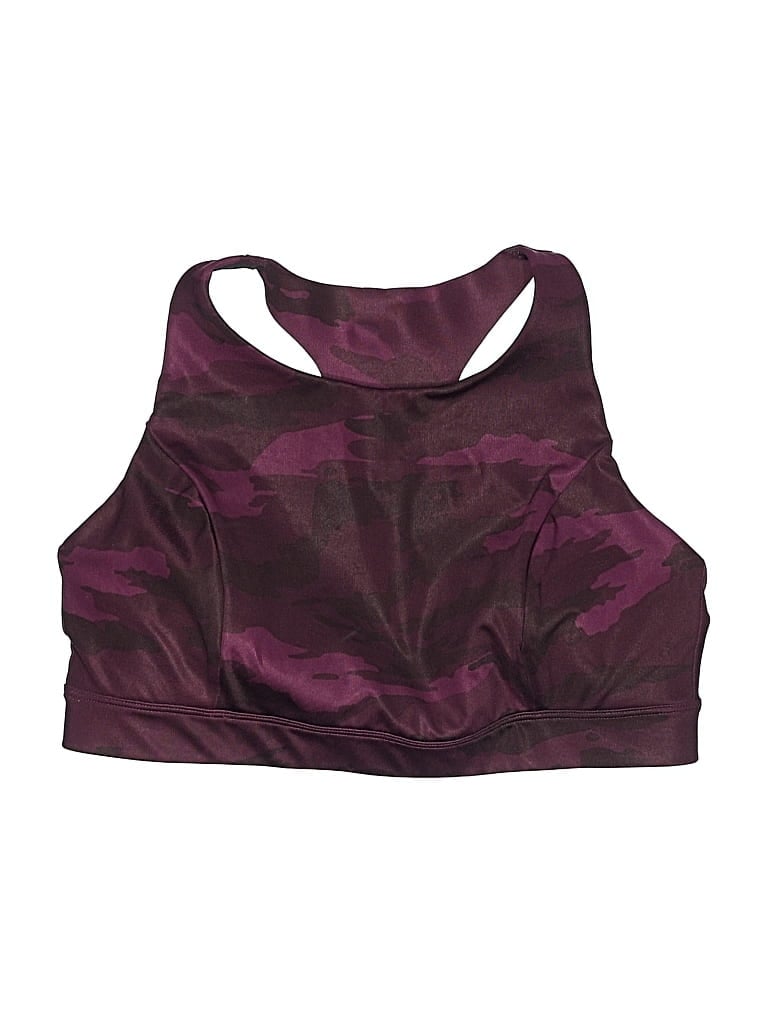 Pre-owned Gap Fit Sports Bra In Burgundy