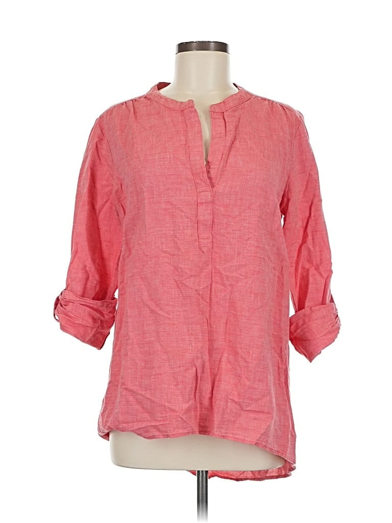 ELLEN TRACY Pre-owned 3/4 Sleeve Blouse In Pink