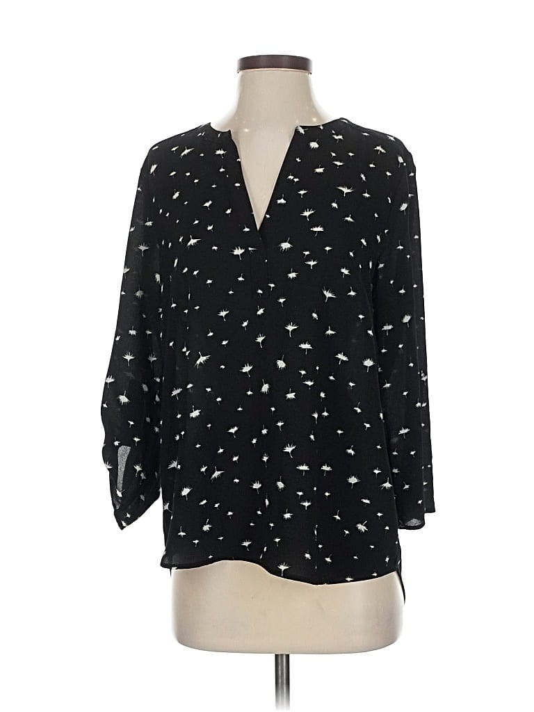 Pre-owned Daniel Rainn 3/4 Sleeve Blouse In Black