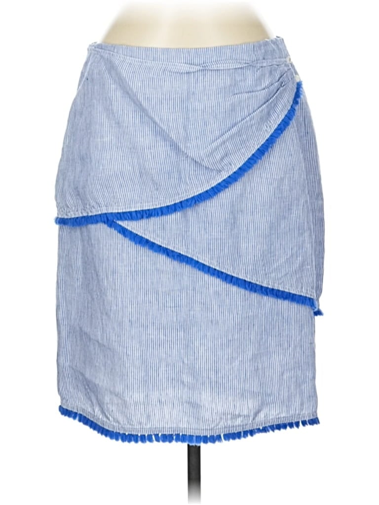 Pre-owned J. Mclaughlin Denim Skirt In Blue