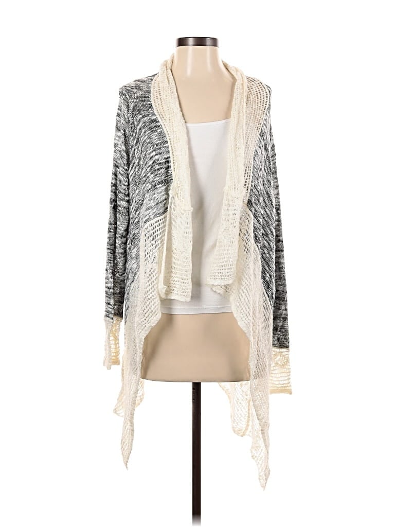 Pre-owned One World Cardigan Sweater In Gray